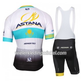 Set Fietsshirt + Korte Koersbroek 2017 Astana Pro Team Dames N002